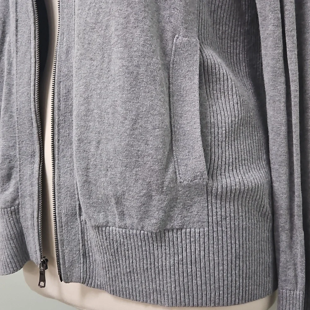 Banana Republic Cardigan Zip-Up Layering Grey Gray Unisex Size Medium